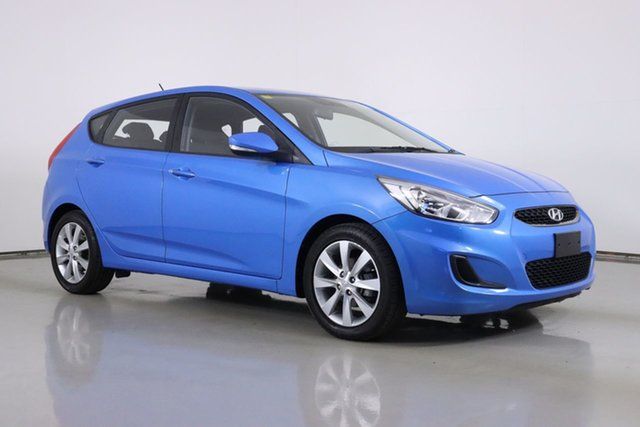Used Hyundai Accent RB6 MY18 Sport Bentley, 2018 Hyundai Accent RB6 MY18 Sport Blue 6 Speed Automatic Hatchback