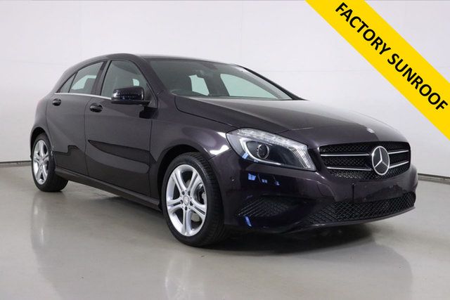 Used Mercedes-Benz A180 176 MY15 BE Bentley, 2015 Mercedes-Benz A180 176 MY15 BE Purple 7 Speed Automatic Hatchback