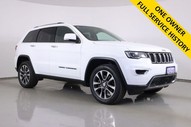 Used Jeep Grand Cherokee WK MY18 Limited (4x4) Bentley, 2018 Jeep Grand Cherokee WK MY18 Limited (4x4) White 8 Speed Automatic Wagon