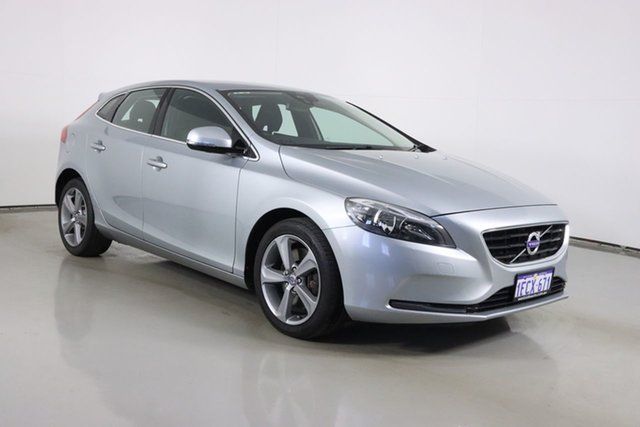 Used Volvo V40 M D4 Kinetic Bentley, 2013 Volvo V40 M D4 Kinetic Silver 6 Speed Automatic Hatchback