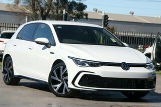 2023 Volkswagen Golf 8 MY23 110TSI R-Line Pure White 8 Speed Sports Automatic Hatchback.