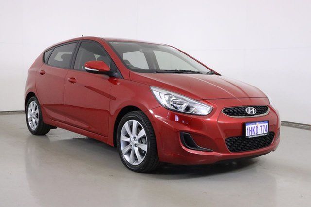 Used Hyundai Accent RB6 MY18 Sport Bentley, 2018 Hyundai Accent RB6 MY18 Sport Red 6 Speed Automatic Hatchback