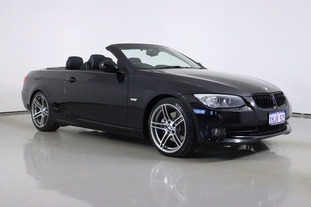 Used BMW 330d E93 MY11 Bentley, 2011 BMW 330d E93 MY11 Black 7 Speed Auto Direct Shift Convertible