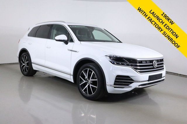 Used Volkswagen Touareg MY20 Launch Edition Bentley, 2019 Volkswagen Touareg MY20 Launch Edition White 8 Speed Automatic Wagon