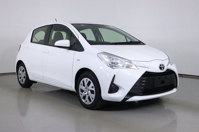Used Toyota Yaris NCP130R MY18 Ascent Bentley, 2020 Toyota Yaris NCP130R MY18 Ascent White 4 Speed Automatic Hatchback