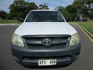 2005 Toyota Hilux GGN15R SR White 5 Speed Manual Cab Chassis.