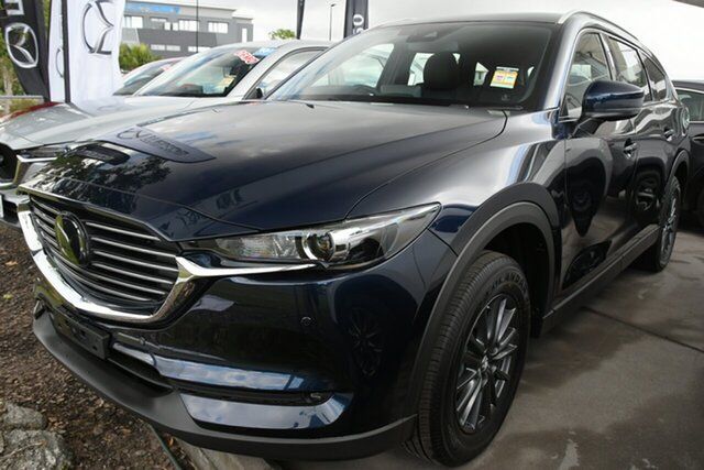 New Mazda CX-8 KG2WLA G25 SKYACTIV-Drive FWD Touring Liverpool, 2023 Mazda CX-8 KG2WLA G25 SKYACTIV-Drive FWD Touring Deep Crystal Blue 6 Speed Sports Automatic