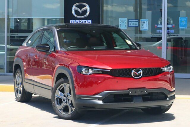 New Mazda MX-30 DR2W7A G20e SKYACTIV-Drive Astina Liverpool, 2023 Mazda MX-30 DR2W7A G20e SKYACTIV-Drive Astina Soul Red Crystal 6 Speed Sports Automatic Wagon