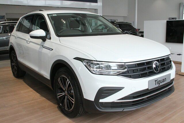 New Volkswagen Tiguan 5N MY24 132TSI Life DSG 4MOTION Belconnen, 2024 Volkswagen Tiguan 5N MY24 132TSI Life DSG 4MOTION White 7 Speed Sports Automatic Dual Clutch