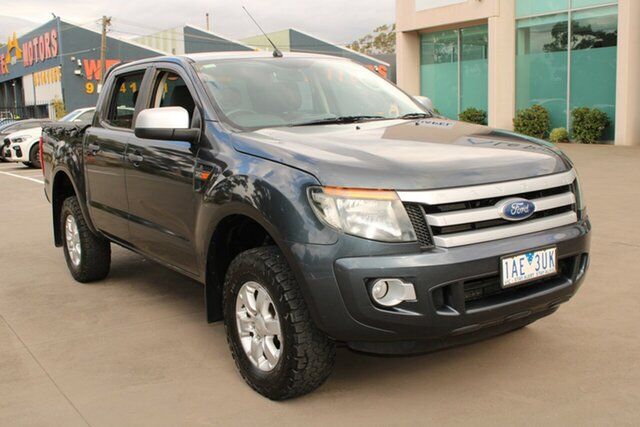 Used Ford Ranger PX XLS 3.2 (4x4) West Footscray, 2013 Ford Ranger PX XLS 3.2 (4x4) Grey 6 Speed Manual Dual Cab Utility