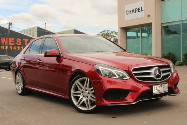 Used Mercedes-Benz E400 212 MY15 West Footscray, 2014 Mercedes-Benz E400 212 MY15 Red 7 Speed Automatic Sedan