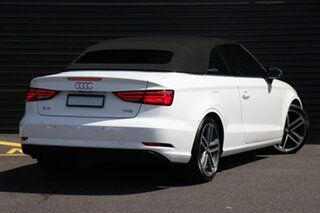 2018 Audi A3 8V MY18 S Tronic White 7 Speed Sports Automatic Dual Clutch Cabriolet.
