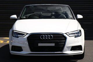 2018 Audi A3 8V MY18 S Tronic White 7 Speed Sports Automatic Dual Clutch Cabriolet.