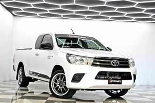 2016 Toyota Hilux GUN123R SR White 5 Speed Manual X Cab Utility.
