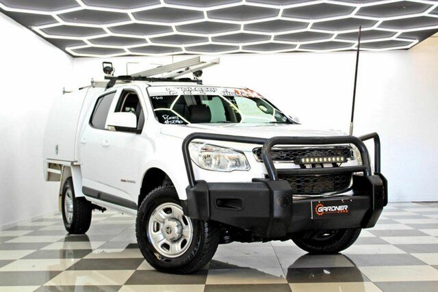 Used Holden Colorado RG MY16 LS (4x4) Burleigh Heads, 2016 Holden Colorado RG MY16 LS (4x4) White 6 Speed Automatic Crew Cab Chassis