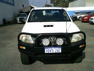 2008 Toyota Hilux White Manual Dual Cab.