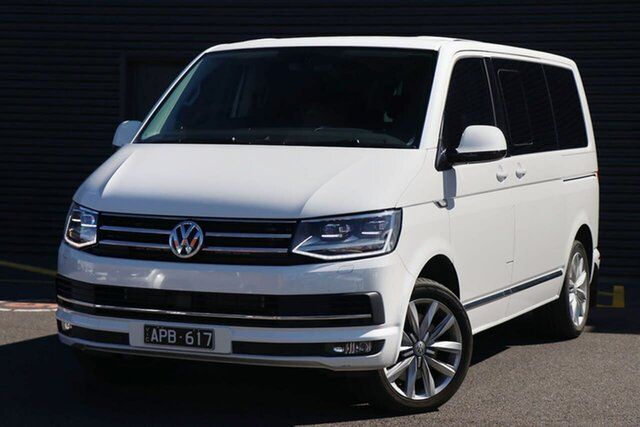 Used Volkswagen Multivan T6 MY17 TDI450 SWB DSG Highline Frankston, 2017 Volkswagen Multivan T6 MY17 TDI450 SWB DSG Highline White 7 Speed Sports Automatic Dual Clutch