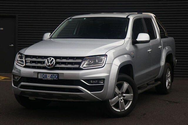 Used Volkswagen Amarok 2H MY19 TDI550 4MOTION Perm Highline Frankston, 2019 Volkswagen Amarok 2H MY19 TDI550 4MOTION Perm Highline Silver 8 Speed Automatic Utility