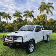 2011 Toyota Hilux KUN26R MY12 SR White 4 Speed Automatic Cab Chassis.