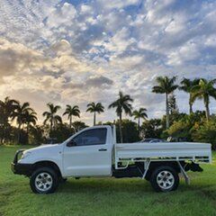 2011 Toyota Hilux KUN26R MY12 SR White 4 Speed Automatic Cab Chassis.