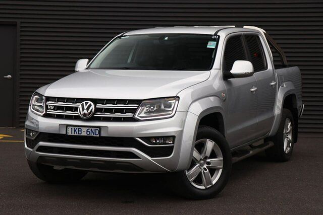 Used Volkswagen Amarok 2H MY17.5 TDI550 4MOTION Perm Highline Frankston, 2017 Volkswagen Amarok 2H MY17.5 TDI550 4MOTION Perm Highline Silver 8 Speed Automatic Utility
