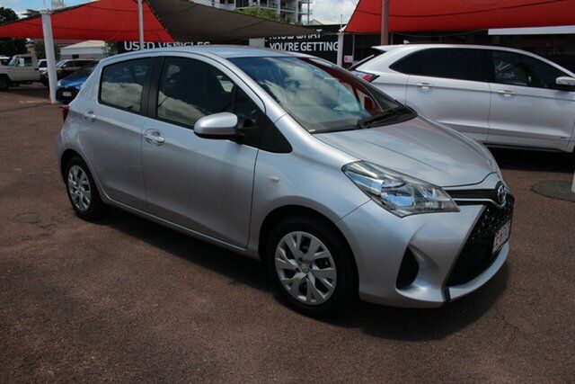 Used Toyota Yaris NCP130R Ascent Darwin, 2018 Toyota Yaris NCP130R Ascent Silver Pearl 4 Speed Automatic Hatchback