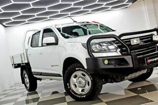 2016 Holden Colorado RG MY17 LS (4x4) White 6 Speed Manual Crew Cab Chassis.