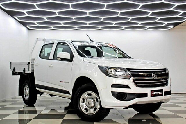 Used Holden Colorado RG MY18 LS (4x4) Burleigh Heads, 2017 Holden Colorado RG MY18 LS (4x4) White 6 Speed Automatic Crew Cab Chassis