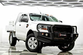 2015 Ford Ranger PX MkII XL 2.2 Hi-Rider (4x2) White 6 Speed Automatic Super Cab Chassis.