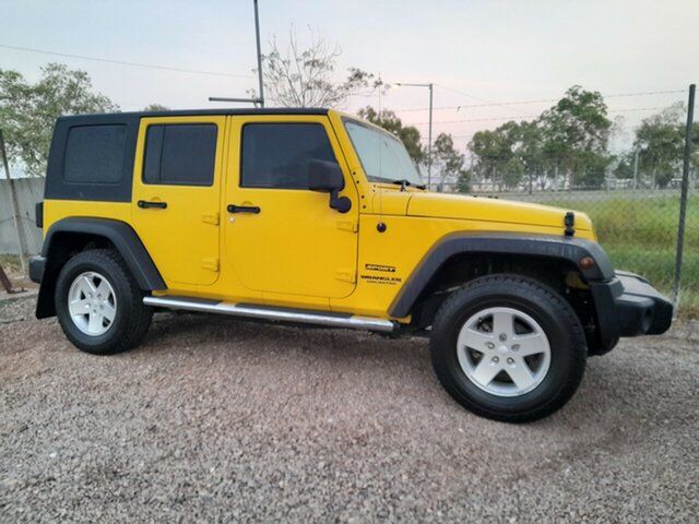 Used Jeep Wrangler JK MY2010 Unlimited Sport Pinelands, 2009 Jeep Wrangler JK MY2010 Unlimited Sport Yellow 4 Speed Automatic Softtop