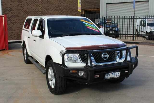 Used Nissan Navara D40 MY12 ST (4x4) Hoppers Crossing, 2012 Nissan Navara D40 MY12 ST (4x4) White 6 Speed Manual Dual Cab Pick-up