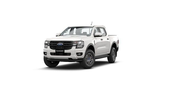 New Ford Ranger PY 2024.00MY XLS Rockingham, 2024 Ford Ranger PY 2024.00MY XLS Arctic White 10 Speed Sports Automatic Double Cab Pick Up