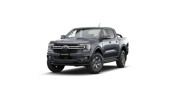 New Ford Ranger PY 2024.00MY XLT Hi-Rider Hyde Park, 2023 Ford Ranger PY 2024.00MY XLT Hi-Rider Meteor Grey 10 Speed Sports Automatic Double Cab Pick Up