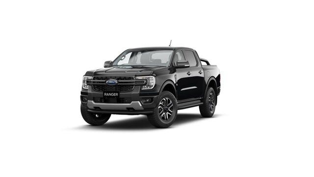 New Ford Ranger PY 2024.00MY Sport Toowoomba, 2024 Ford Ranger PY 2024.00MY Sport Shadow Black 10 Speed Sports Automatic Double Cab Pick Up