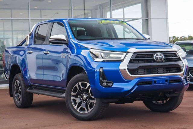 Pre-Owned Toyota Hilux GUN126R SR5 Double Cab Rockingham, 2022 Toyota Hilux GUN126R SR5 Double Cab Nebula Blue 6 Speed Sports Automatic Utility