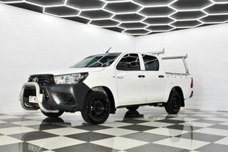 2016 Toyota Hilux TGN121R Workmate White 5 Speed Manual Dual Cab Utility