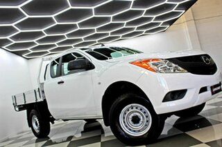 2012 Mazda BT-50 XT Hi-Rider (4x2) White 6 Speed Manual Freestyle Cab Chassis.