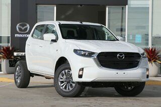 2024 Mazda BT-50 TFS40J XT Ice White 6 Speed Sports Automatic Cab Chassis.