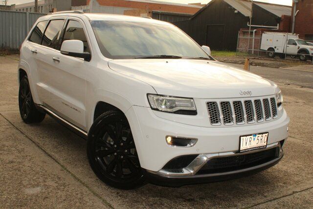 Used Jeep Grand Cherokee WK MY14 Summit (4x4) West Footscray, 2014 Jeep Grand Cherokee WK MY14 Summit (4x4) White 8 Speed Automatic Wagon
