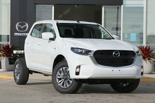 2023 Mazda BT-50 TFS40J XT Ice White 6 Speed Sports Automatic Cab Chassis.