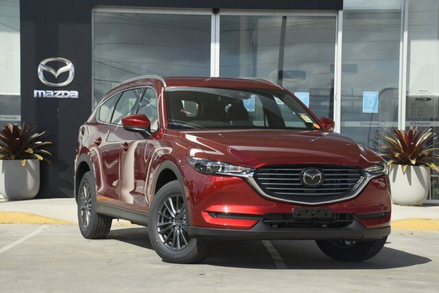 New Mazda CX-8 KG2WLA G25 SKYACTIV-Drive FWD Touring Bundamba, 2023 Mazda CX-8 KG2WLA G25 SKYACTIV-Drive FWD Touring Soul Red Crystal 6 Speed Sports Automatic