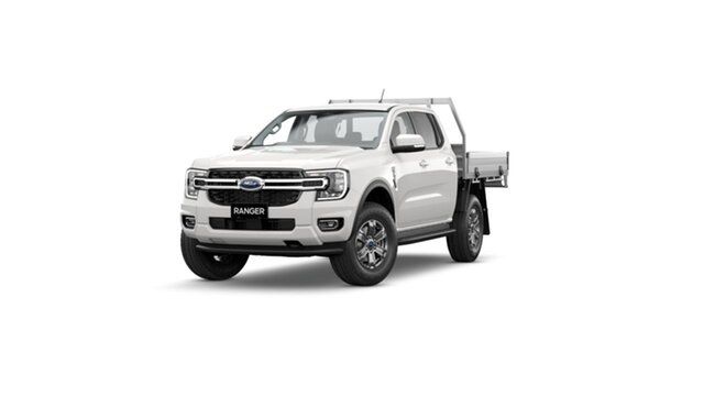 New Ford Ranger PY 2024.00MY XLT Double Cab Toowoomba, 2023 Ford Ranger PY 2024.00MY XLT Double Cab Arctic White 10 Speed Sports Automatic