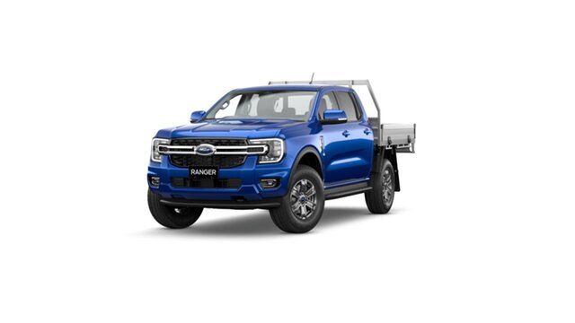 New Ford Ranger PY 2024.00MY XLT Double Cab Rockingham, 2023 Ford Ranger PY 2024.00MY XLT Double Cab Blue Lightning 10 Speed Sports Automatic