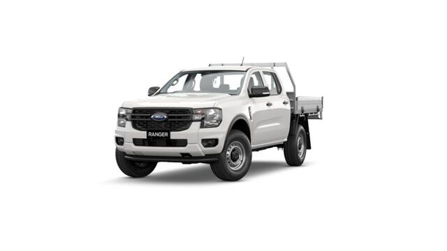New Ford Ranger PY 2024.00MY XL Hi-Rider Beaudesert, 2023 Ford Ranger PY 2024.00MY XL Hi-Rider Arctic White 6 Speed Sports Automatic Double Cab Chassis