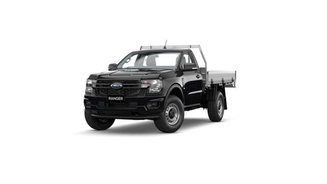 New Ford Ranger PY 2022MY XL Springwood, 2023 Ford Ranger PY 2022MY XL Shadow Black 10 Speed Sports Automatic Single Cab Chassis