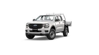 2023 Ford Ranger PY MY23.5 XL 2.0 (4x4) White 6 Speed Automatic Double Cab Chassis.