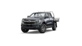 2023 Ford Ranger PY 2024.00MY XLT Double Cab Meteor Grey 10 Speed Sports Automatic