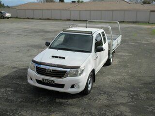 2014 Toyota Hilux KUN16R MY14 SR White 5 Speed Manual X Cab Pickup