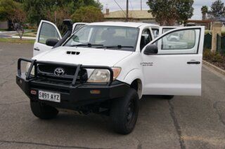 2008 Toyota Hilux KUN26R 08 Upgrade SR (4x4) White 5 Speed Manual Dual Cab Chassis