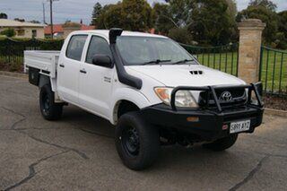 2008 Toyota Hilux KUN26R 08 Upgrade SR (4x4) White 5 Speed Manual Dual Cab Chassis.